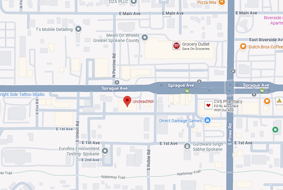 Click to Open Google Maps for Directions to UndeadINK